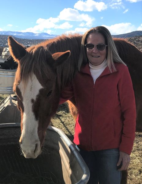 Volunteer Mary with Latigo