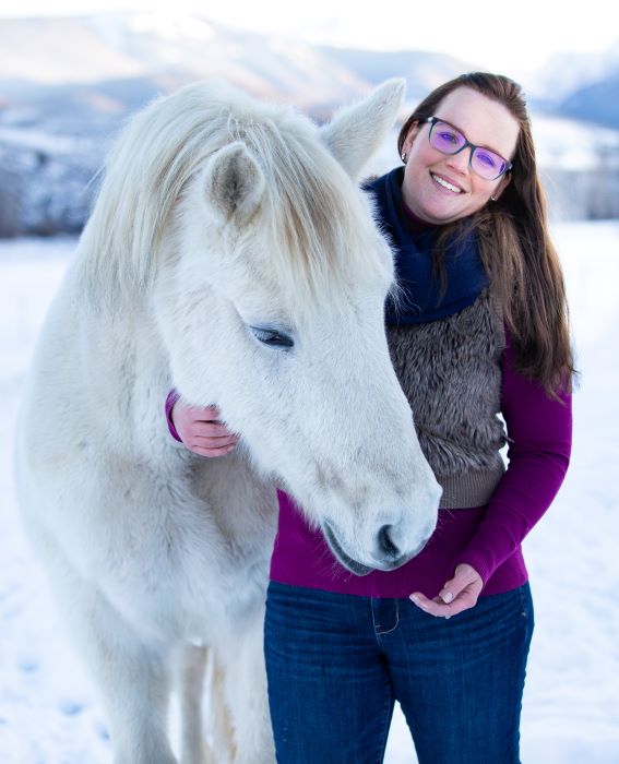 Marleen Bosch Hopkins and Grace the horse