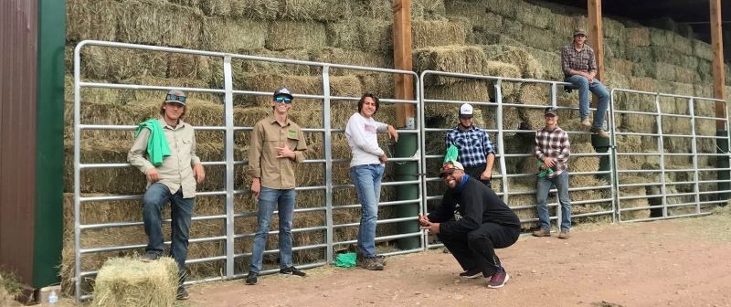 EVHS Team Help with Hay